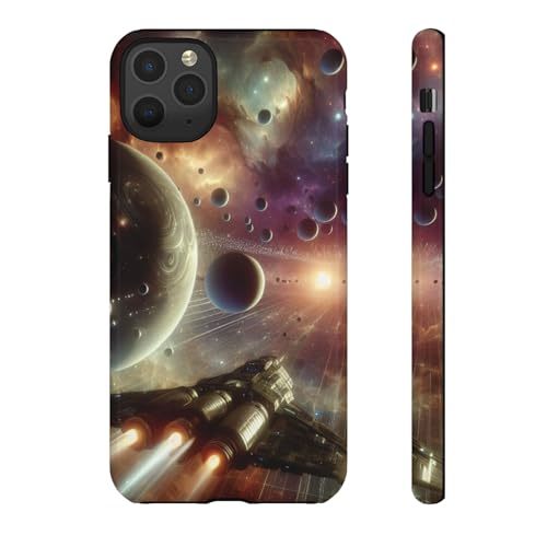 Space Art Tough Cases, Spaceship Traveling Protection for iPhone Galaxy Pixel Item image 2