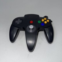 Black Nintendo N64 Authentic Official Original OEM Controller Good Stick! - £24.65 GBP