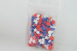 Sprinkletz Embellishments (new) STAR SPANGLED - RED, WHITE &amp; BLUE - £3.69 GBP