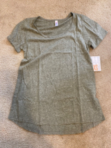 New with Tags LuLaRoe Classic Tee - Size XS XSmall - Solid Light Gray Grey - £7.47 GBP