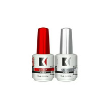 Kupa Gelfinity Gel TOP COAT &amp; BASE COAT DUO Set UV/LED Cure Soak Off .5o... - $15.83