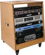 Sound Town Diy Solid Baltic Birch Plywood Slanted 12U Studio Rack,, Sdrk... - $324.99