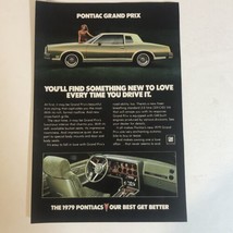 Pontiac Grand Prix Print Ad Advertisement 1980s pa10 - $7.91