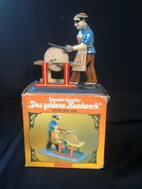 Vintage Tin Toy Arnold Steam Powered Grinding Stone Wheel Work. Original Box - £100.22 GBP