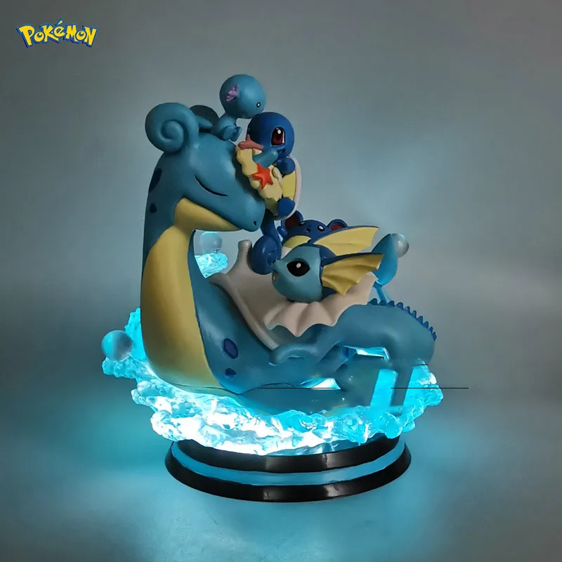 Pokemon Anime Mew-two Lapras Ice Six Tails Charmander Pikachu Bulbasaur Can - £34.43 GBP