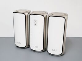 NETGEAR Orbi RBE973S Quad-Band Mesh Wi-Fi 7 System (3-pack) image 2