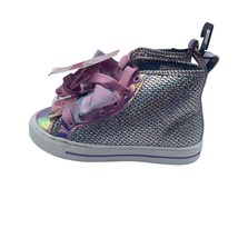 Jo Jo Siwa Mermaid Scales Silver Casual High Top Pink Shoes Girls Kids 11 - $19.79