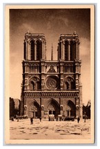 Gothic Cathedral Notre Dame de Paris France UNP WB Postcard W22 - £2.29 GBP
