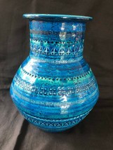 Aldo Londi pour Bitossi. Grand Vase (22.9cm) En Rimini-Blue Lustré Céramique - $473.99