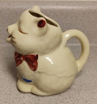 Vintage Shawnee Pottery Puss&#39;n Boots Cat Farmhouse Creamer Milk Pitcher Made USA - £11.50 GBP