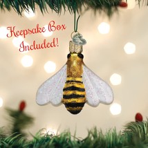 Honey Bee Old World Christmas Blown Glass Collectible Holiday Ornament - £15.72 GBP