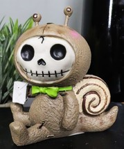 Ebros Furrybones Den Den Figurine Sunflower Hooded Skeleton Snail Collec... - $14.99