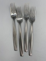 Set of 4 Oneida Stainless Steel CAMLYNN CLEO Salad / Dessert Forks - $24.99