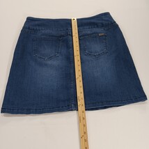S.C. & Co. Denim Skort Women’s Blue Pull-On Stretch Mini Skirt Size Large image 7
