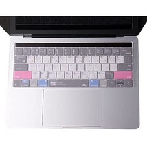 Premium Shortcuts With Mac Os Keyboard Cover For Macbook Pro With Touch Bar 13 I - £19.65 GBP