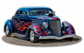 1936 Blown Coupe Laser Cut Metal Sign - $59.95