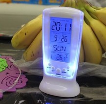 Frozen Ice Led Digital Alarm Bedside or Desk Office Clock - £12.36 GBP