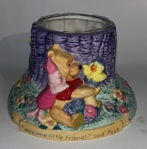 DISNEY Winnie The Pooh FTD Ceramic Planter Vase Welcome Little Friend Eeyore EUC - £14.44 GBP