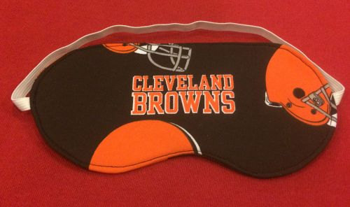 New  Cleveland BROWNS SLEEP MASK Eye Sleepwear Bedroom Nfl Football Clothes - $13.99