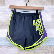 Nike Dri Fit Tempo Running Shorts Black Neon Green Liner 3&quot; Inseam Women... - £9.28 GBP
