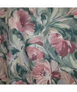 12+ Total Yds Pink Green Tan Floral 56&quot; wide Mill Creek Drapery Fabric 5... - $2,279.87 MXN
