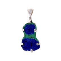 Starborn Azurite Malachite Stone Pendant Necklace (22&quot;) Blue - £143.52 GBP