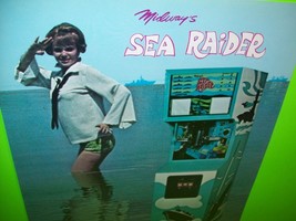 Sea Raider Arcade FLYER Original NOS Game Artwork Submarine Subs 1969 Vintage - £22.44 GBP