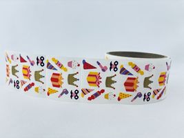 Vintage 1997 Birthday Party Mrs. Grossman's Stickers Roll Scrapbooking H... - $40.39