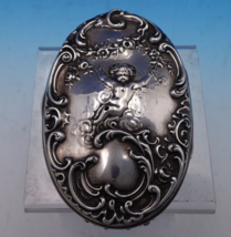 Mauser Sterling Silver Dresser Box Oval with Cherub and Hinged Lid #3708... - £228.70 GBP
