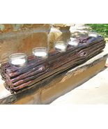 Rustic Barbed Wire fence post candle holder set 0400  - $149.40 CAD