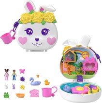Polly Pocket Sparkle Cove Adventure Unicorn Floatie Compact Playset with... - £10.97 GBP