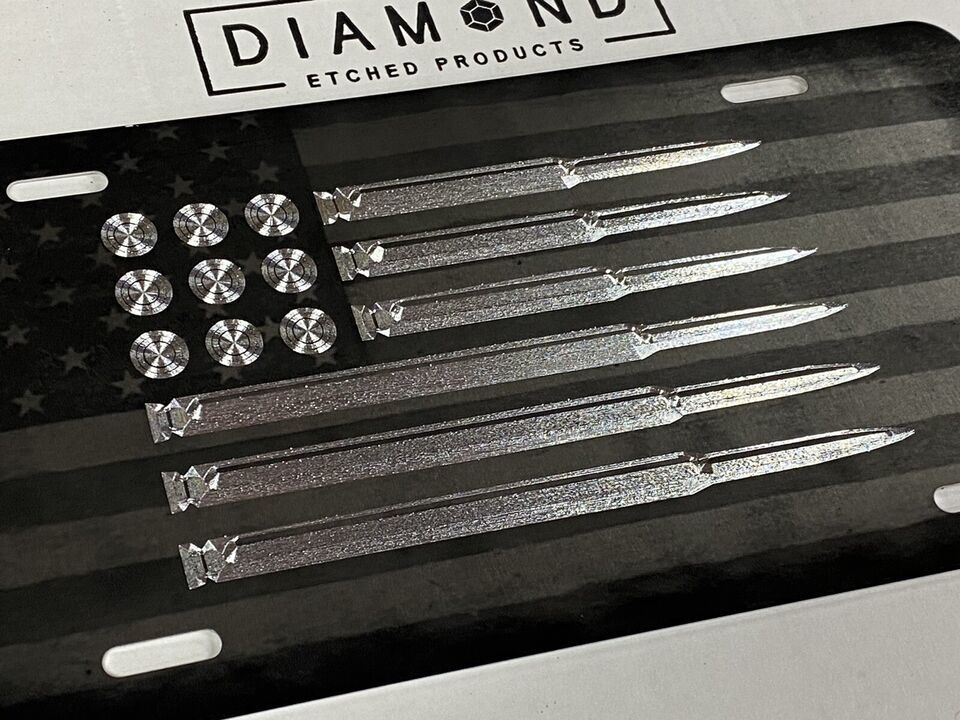 US Navy Retired Car Tag Engraved Diamond Etched Gloss Black Metal License Plate - Foto 14