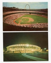 2 Busch Memorial Stadium Postcards Downtown St Louis Missouri  - £10.82 GBP