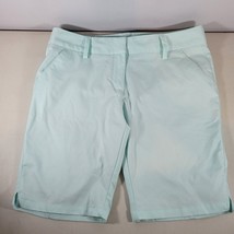 Adidas Womens Golf Shorts Size 10 Mint Green Casual Comfort with Climali... - $13.97