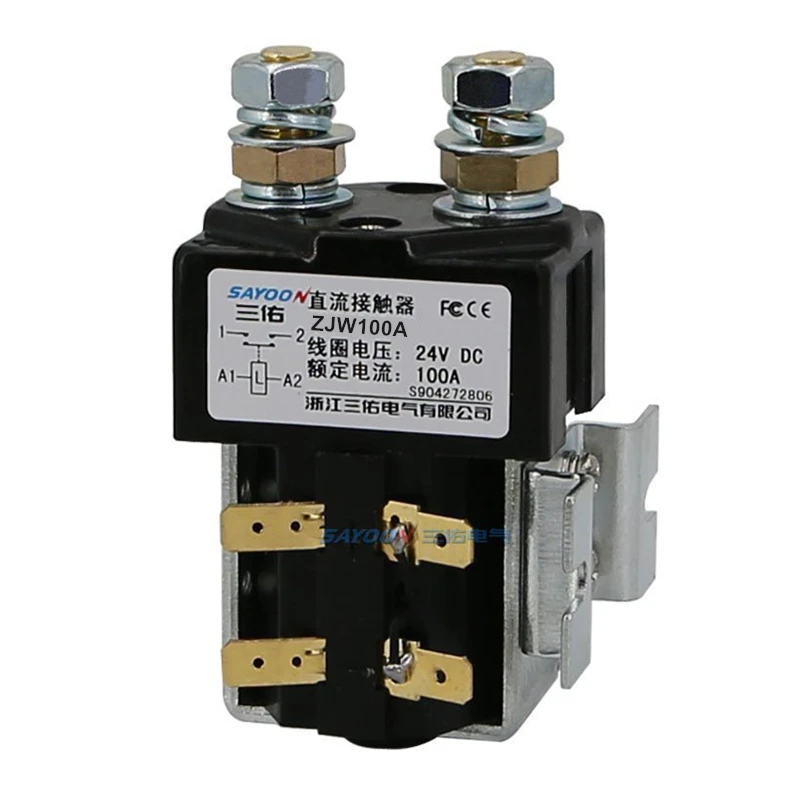 Sporting Sayoon 100A Dc Contactor CZW100A ZJW100A SW80 Power Relay 12V 24V 36V 4 - £35.38 GBP