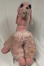 Vintage JEE BEE Creations PINK POODLE Stuffed Plush 18&quot; - $27.70