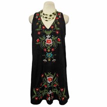 Altard State Black Embroidered Pullover Sleeveless Shift Dress Women&#39;s S... - £23.35 GBP