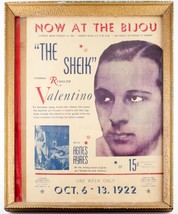 Original Movie Poster for &quot;The Sheik&quot; Starring Rudolph Valentino October... - $712.60