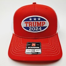MAGA Trump Richardson 112 Trucker Cap Hat Mesh Snapback  Embroidered Patch Red - £21.95 GBP