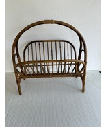 Vintage Boho Chic MCM Bamboo Magazine Holder/Rack Foldable - $176.50 CAD
