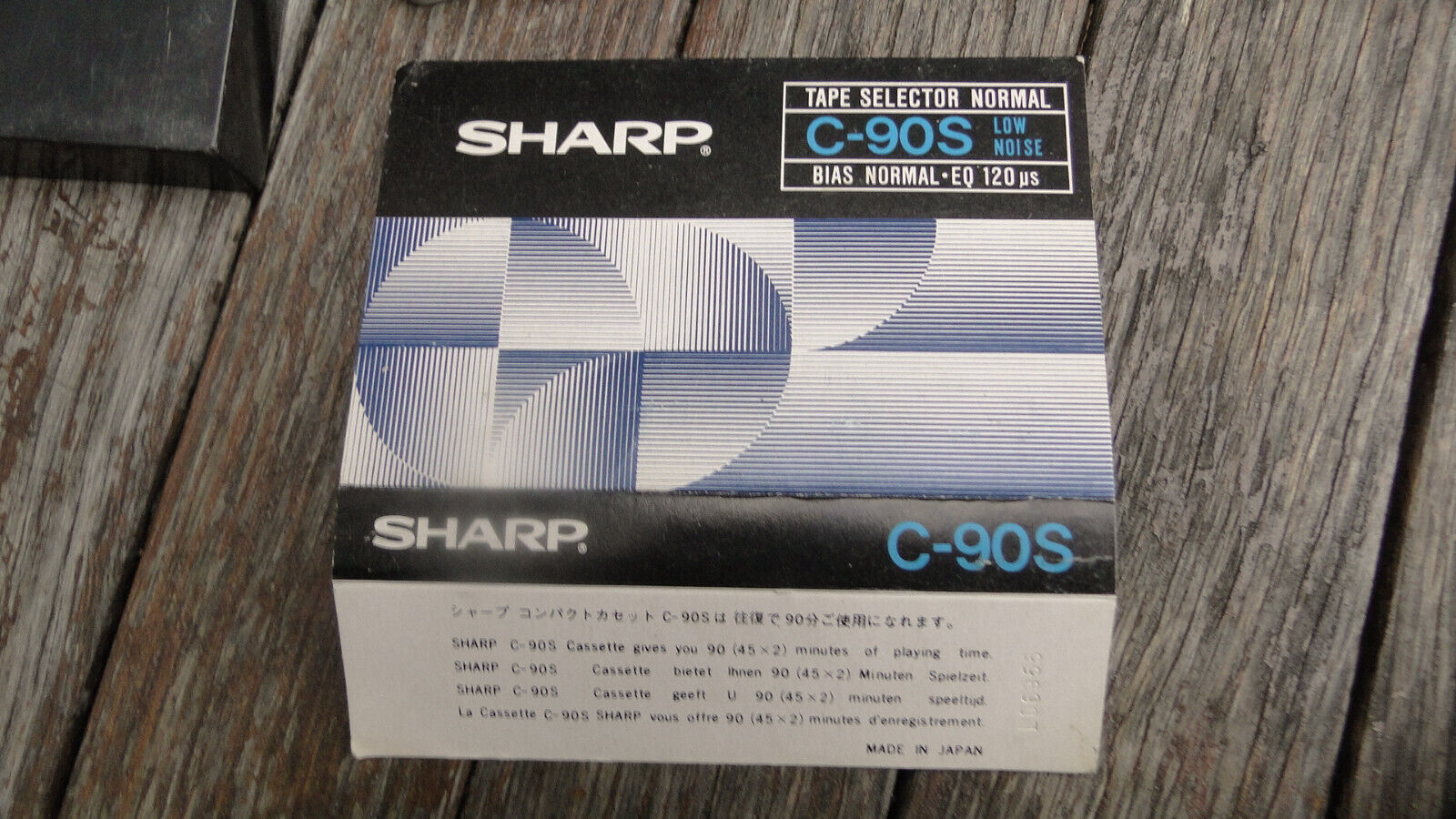 Rare Vintage SHARP C-90S Audio Cassette Tape Made In Japan - $20.11