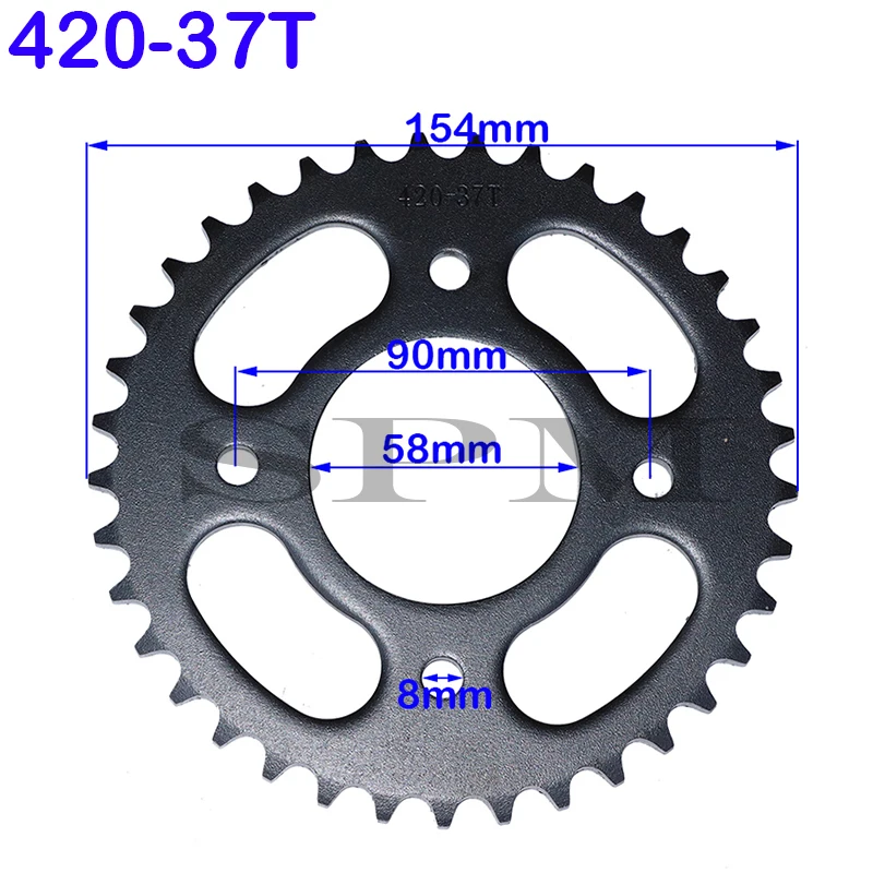 Motorcycle scooter gear 420/428 37T 41T 48T tooth 58mm / 90mm rear spet Fit  ATV - £504.46 GBP