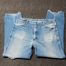 Vintage Wrangler Jeans Men 40x32 Blue 14MWZ Cowboy Cut USA Made Western Pants - £18.11 GBP