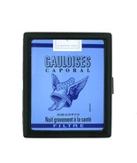 French Classic Caporal Cigarette Ad Small Black Case Card Money Holder - $18.88 CAD