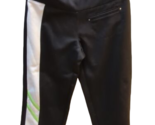Izod X PFX Performance capri workout leggings XS black white  green stripes - $12.86