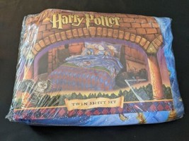 Harry Potter Cloak Of Dreams Twin Flat Fitted Pillow Case Sheet Set 2002... - $245.07