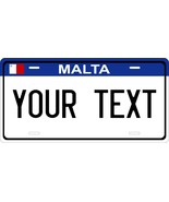 Malta Blue License Plate Personalized Car Bike Motorcycle - £8.72 GBP+