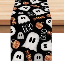Halloween Table Runner 13X72 Inches,Pumpkin Spooky Ghost Candy Boo,Seaso... - £19.17 GBP
