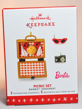 Hallmark: Picnic Set - Barbie - Set of 3 Accessories - 2016 Ornament - £14.70 GBP