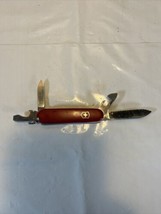 Victorinox Switzerland Stainless Pocket Knife Swiss Army Officier Suisse 4 Blade - $14.85